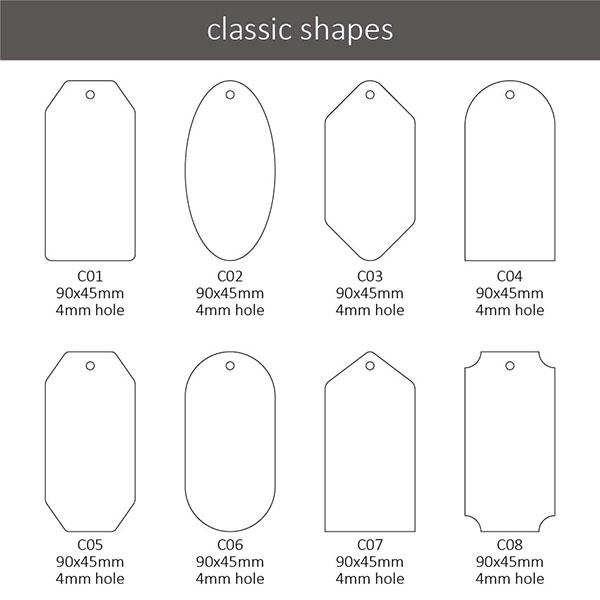 Matte Swing Tags - 350gsm